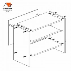 Armario de cocina alto campana gas 55x60x33