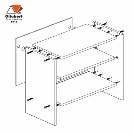 Armario de cocina alto campana gas 55x60x33