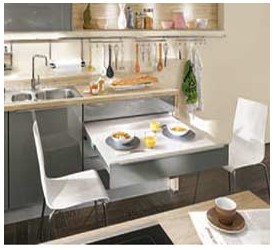 Muebles de cocina convertibles que amplían el uso de su cocina